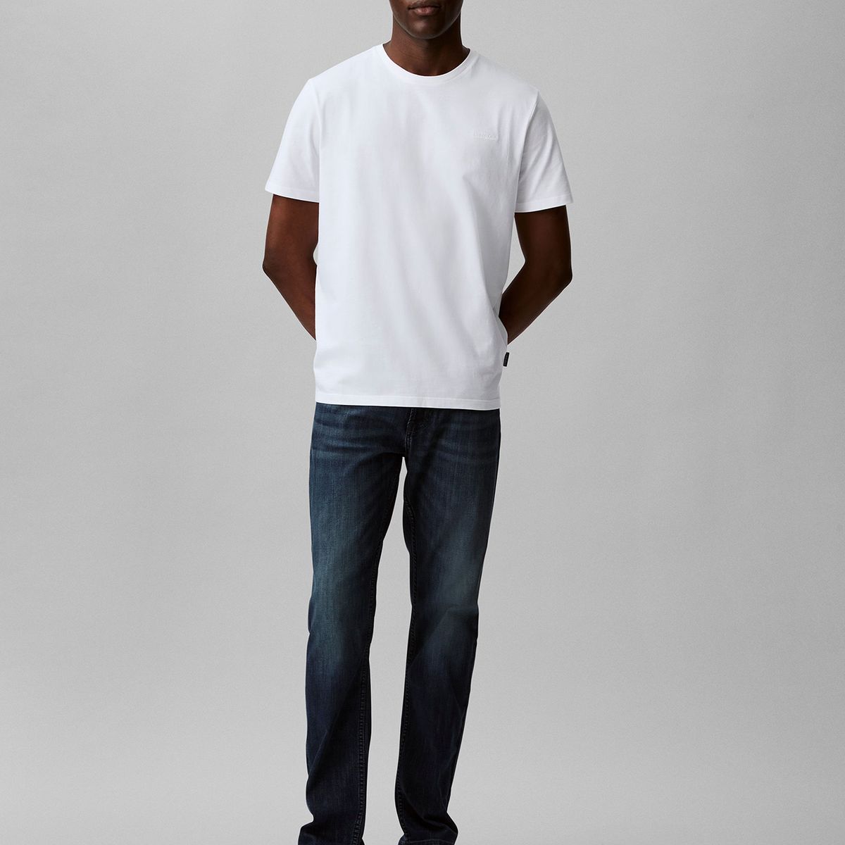 CALVIN KLEIN - Polera Solid Liquid Blanco Calvin Klein