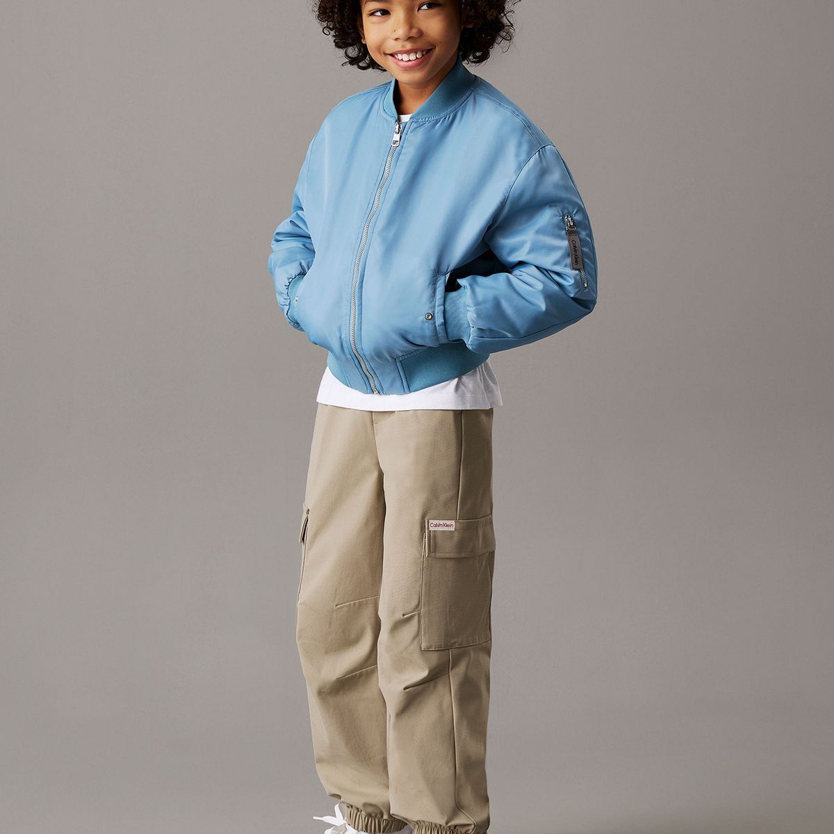 CALVIN KLEIN - Pantalón Cargo Oversized Parachute Niño Verde Calvin Klein