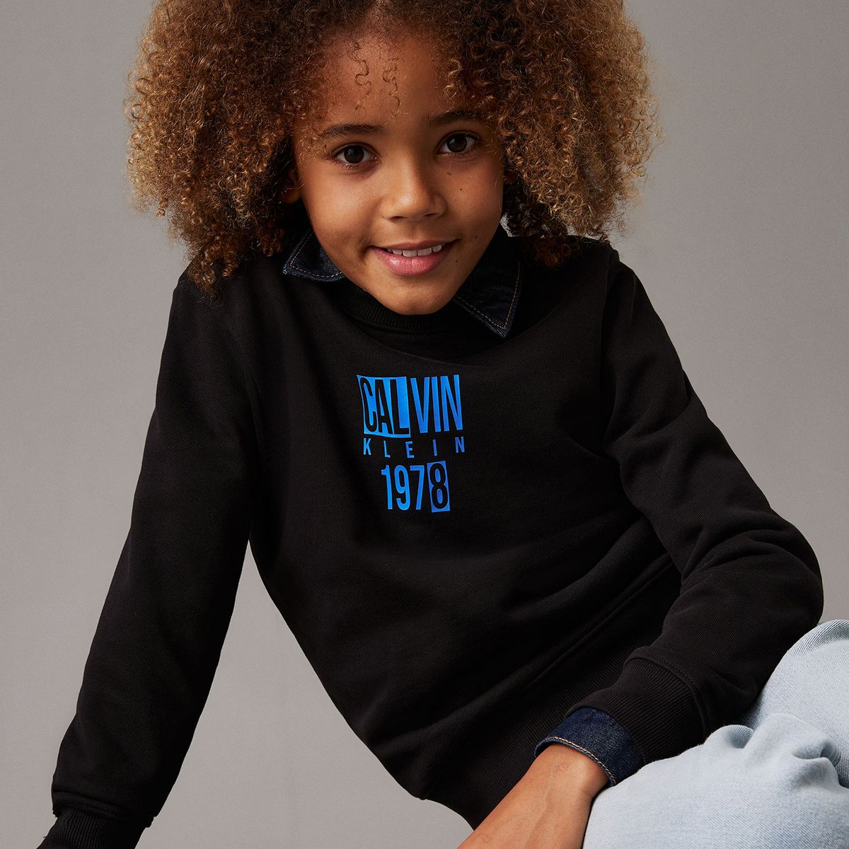 CALVIN KLEIN - Polerón Niño Good Level Graphic Negro Calvin Klein