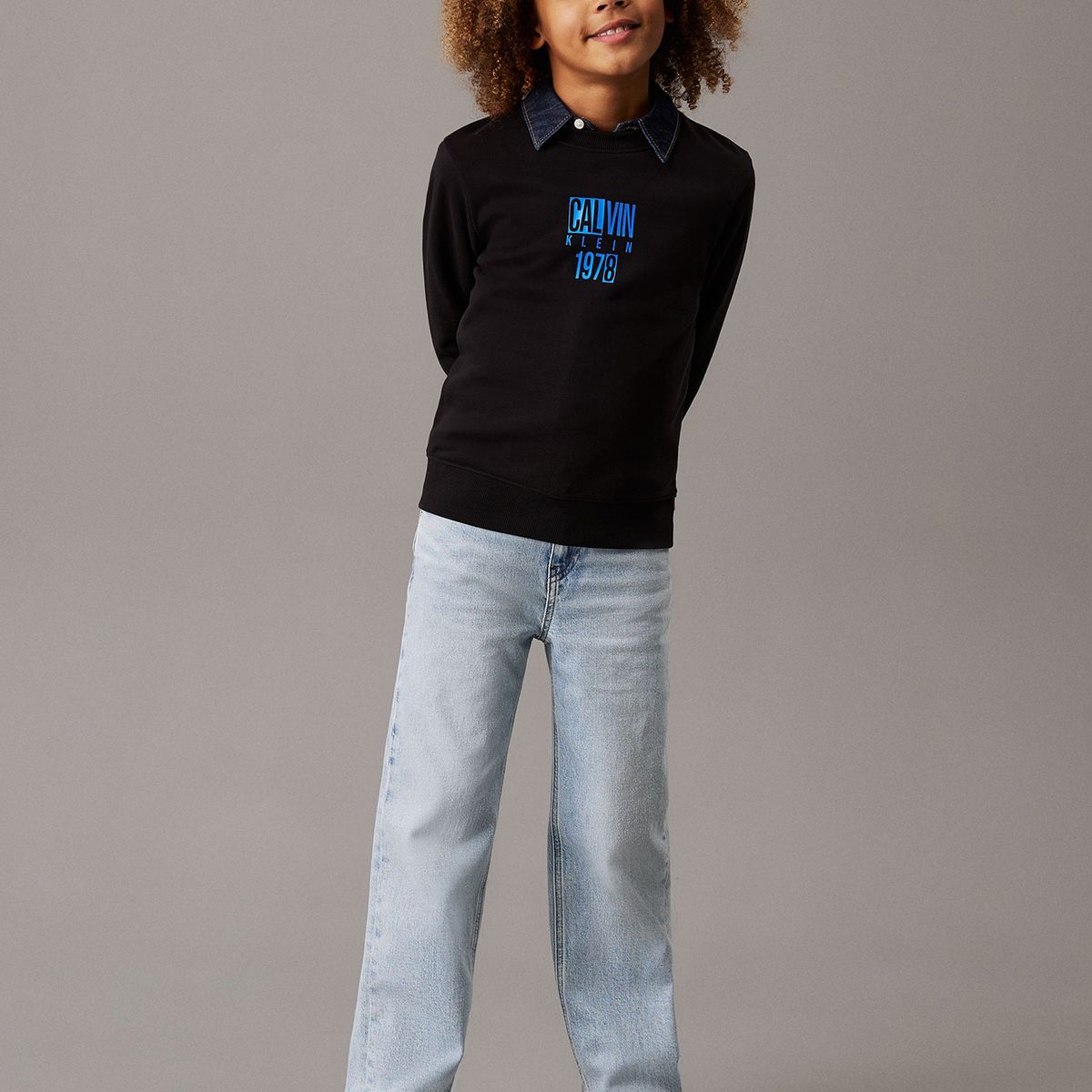 CALVIN KLEIN - Polerón Niño Good Level Graphic Negro Calvin Klein