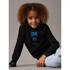 CALVIN KLEIN - Polerón Niño Good Level Graphic Negro