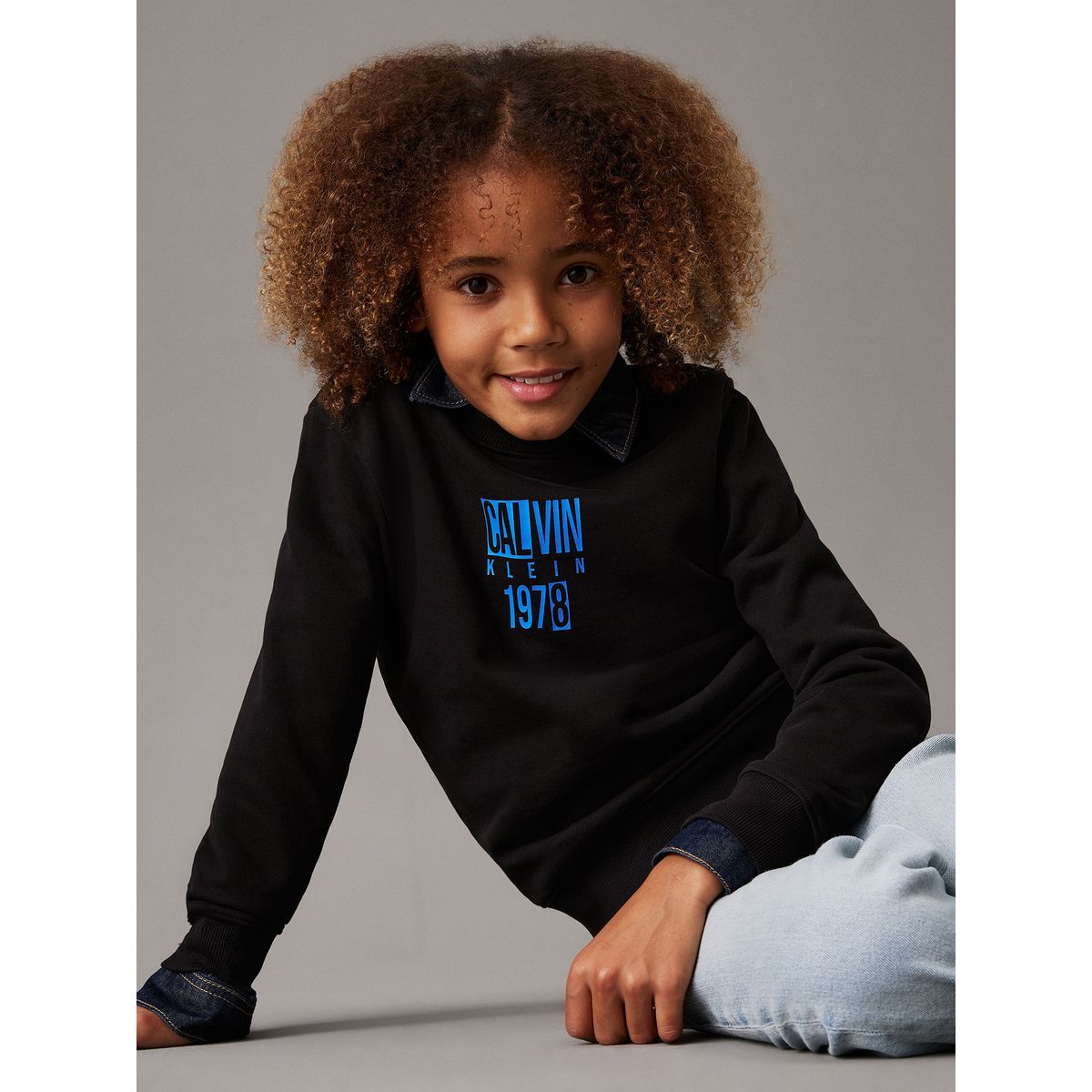 CALVIN KLEIN - Polerón Niño Good Level Graphic Negro Calvin Klein