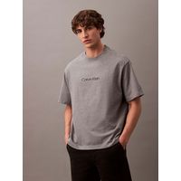 Polera Relaxed con Logo Gris