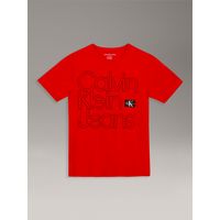 Polera Niño Con Logotipo Rojo