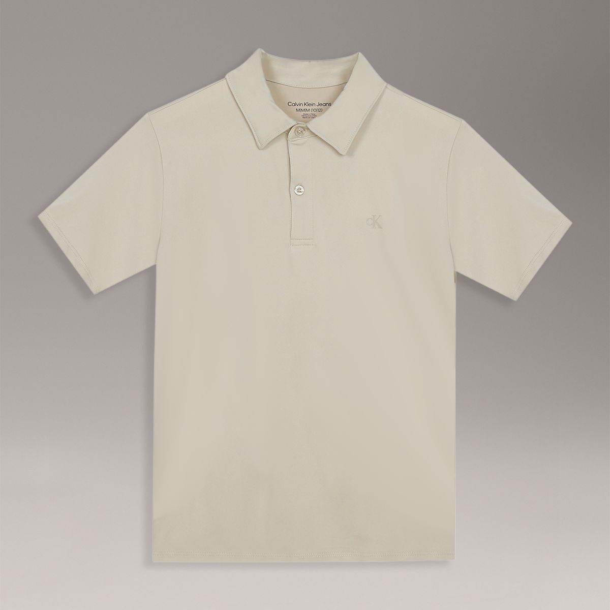 CALVIN KLEIN - Polo Niño CK Tech Beige Calvin Klein
