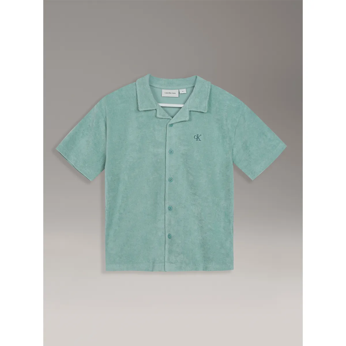CALVIN KLEIN - Camisa Niño Relaxed Towelling Verde Calvin Klein