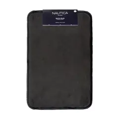 NAUTICA - Alfombra de Baño Home flannel 50x80cm absorbente gris oscuro