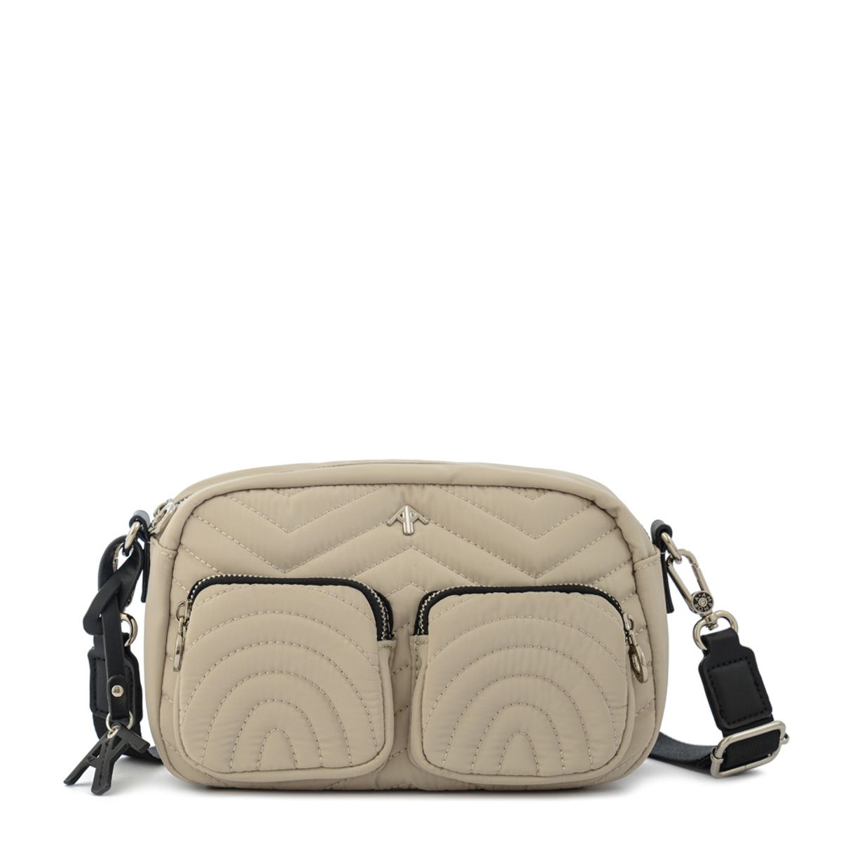 AMPHORA - Cartera bandolera georgia pequeña beige