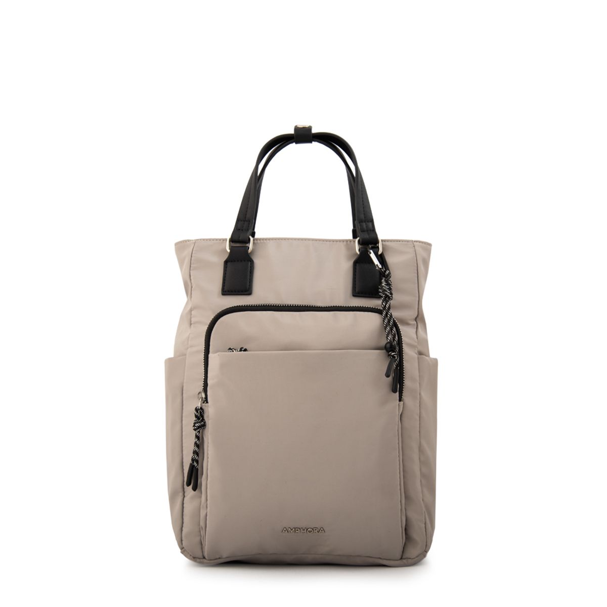 AMPHORA - Mochila porta notebook nesta grande gris claro