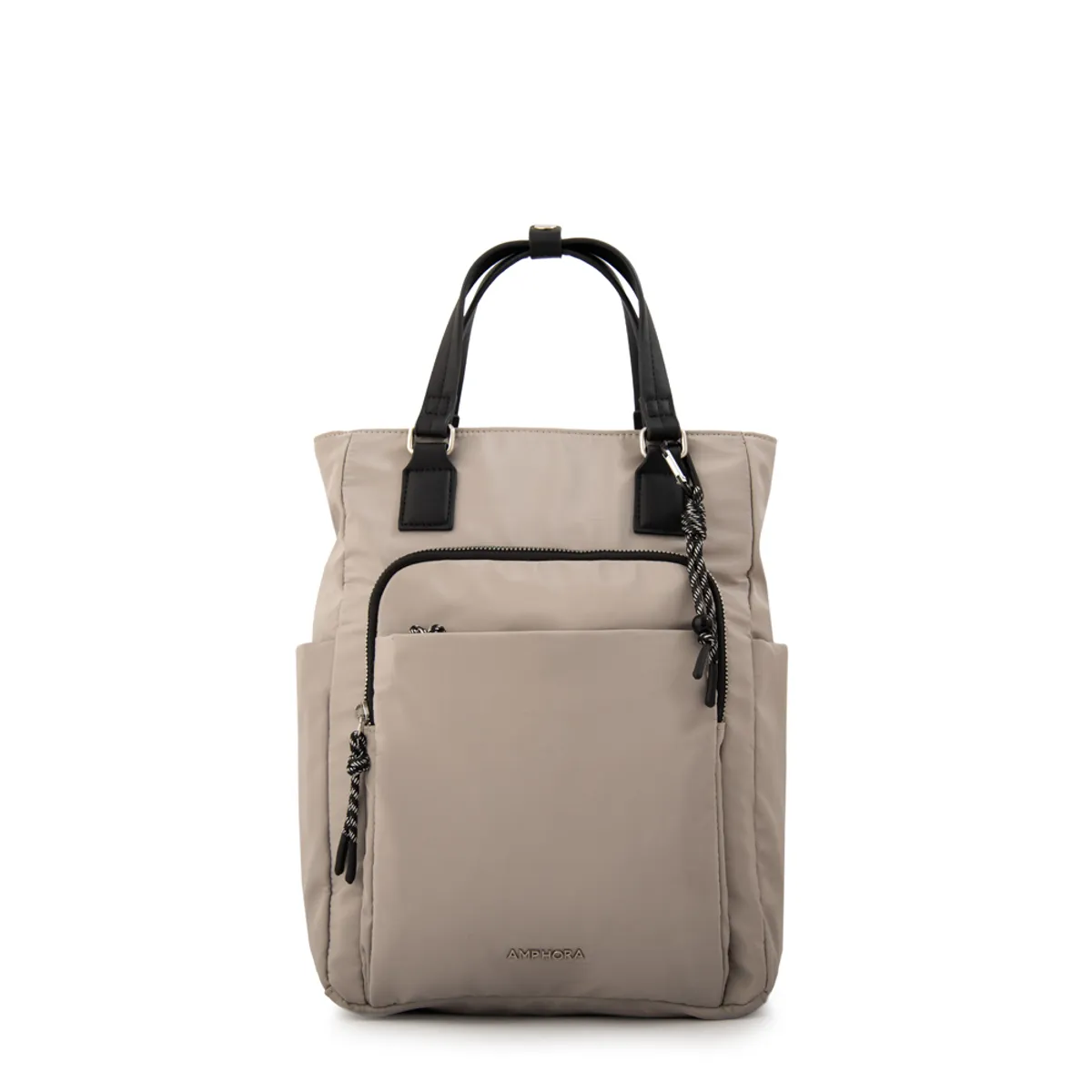 AMPHORA - Mochila porta notebook nesta grande gris claro