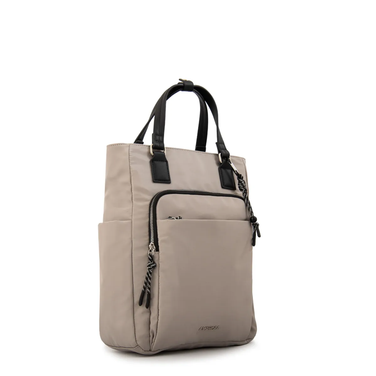 AMPHORA - Mochila porta notebook nesta grande gris claro