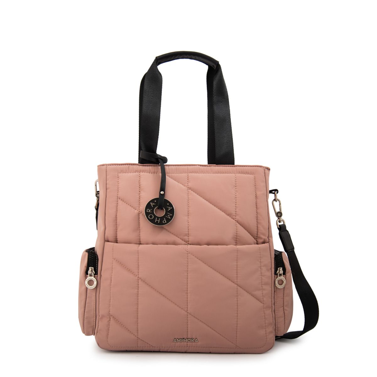 AMPHORA - Cartera tote alexandra grande rosa viejo