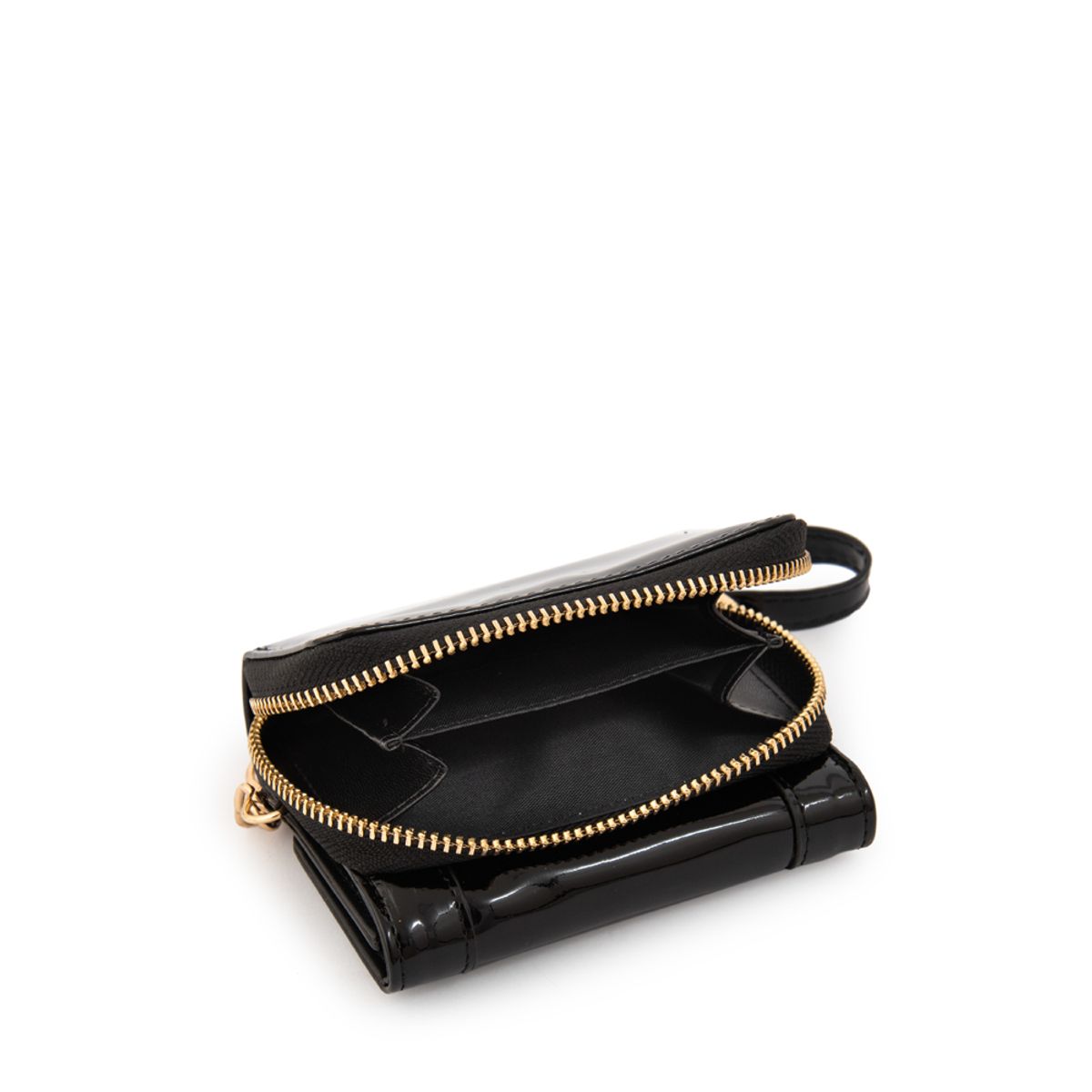 AMPHORA - Billetera cristal pequeña negro