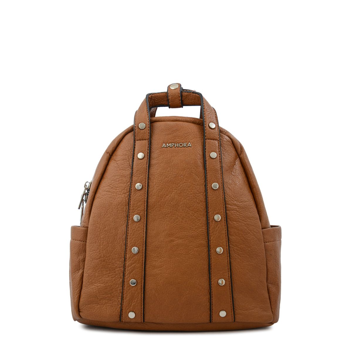 AMPHORA - Mochila marlet mediana café