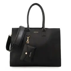 AMPHORA - Cartera tote porta notebook mabel grande negro
