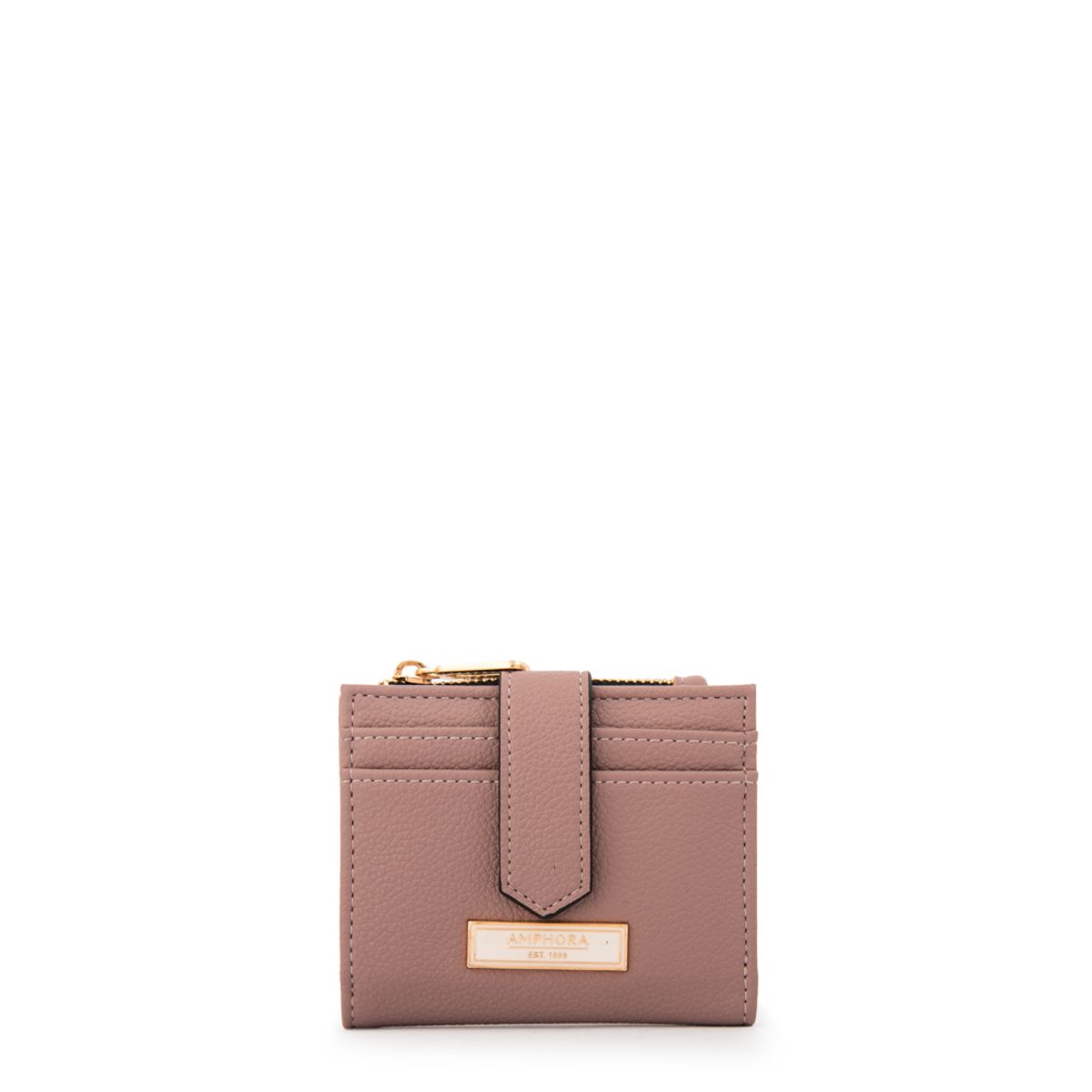 AMPHORA - Billetera liliana pequeña rosa viejo