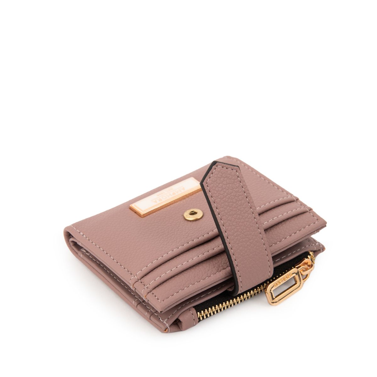 AMPHORA - Billetera liliana pequeña rosa viejo