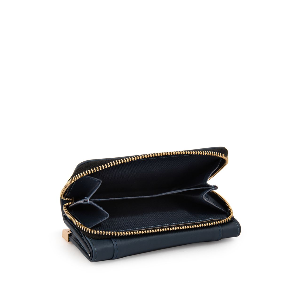 AMPHORA - Billetera corcega mediana azul oscuro