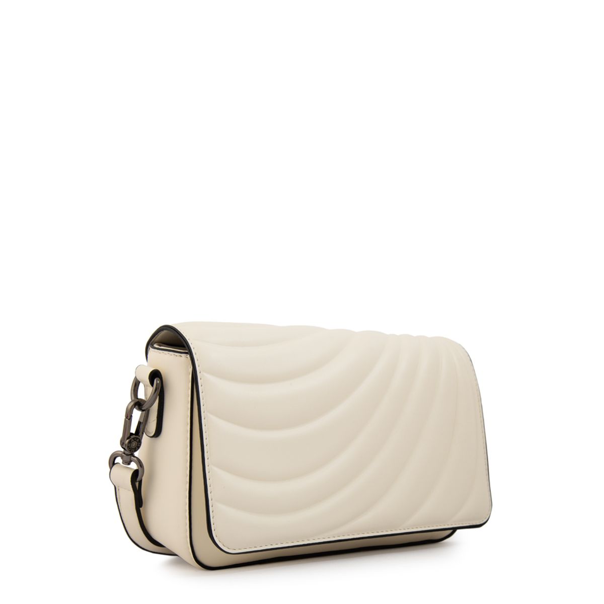 AMPHORA - Cartera bandolera con tapa ocean mediana blanco
