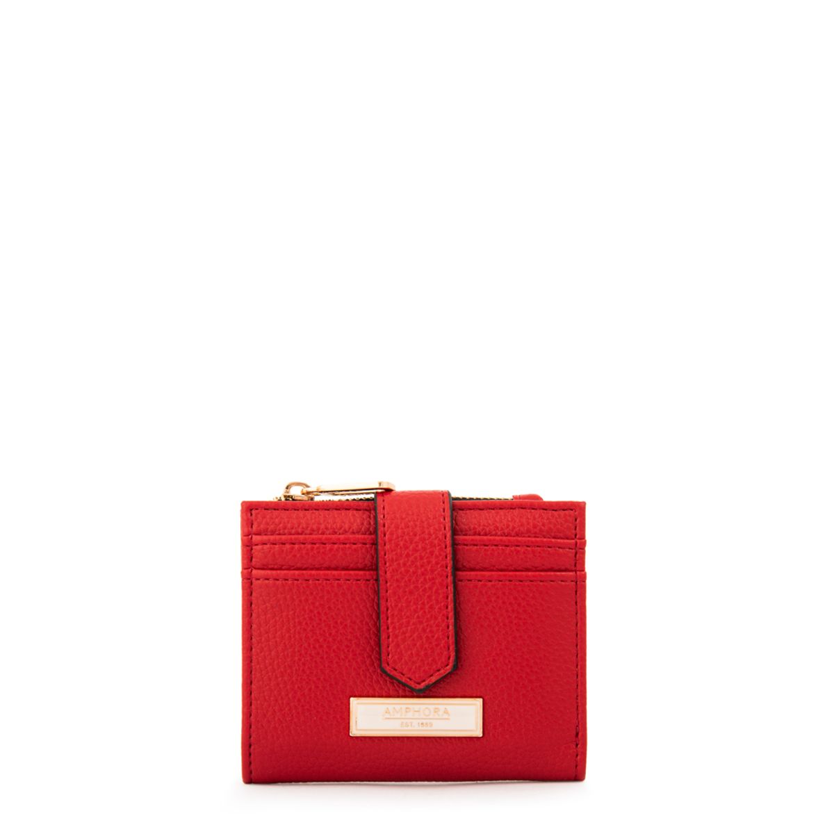 AMPHORA - Billetera liliana pequeña rojo