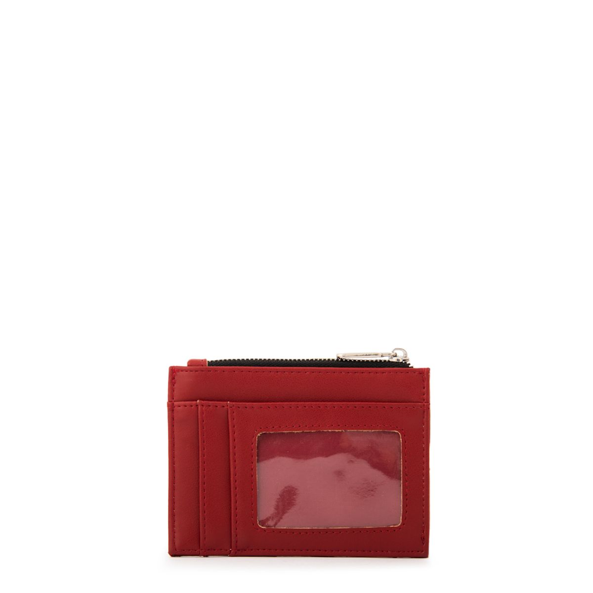 AMPHORA - Monedero tarjetero heder pequeña rojo