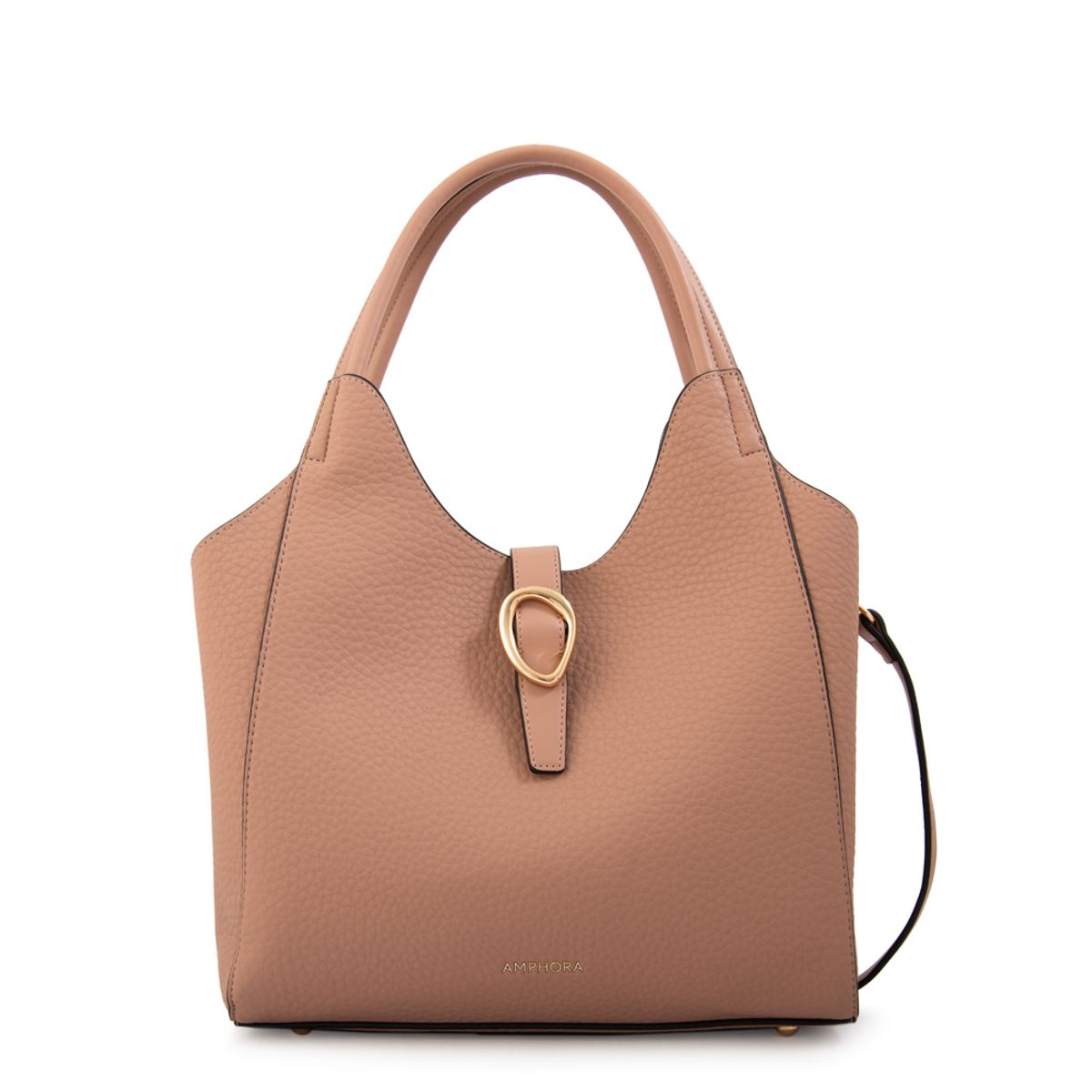 AMPHORA - Cartera tote damaris grande rosa viejo
