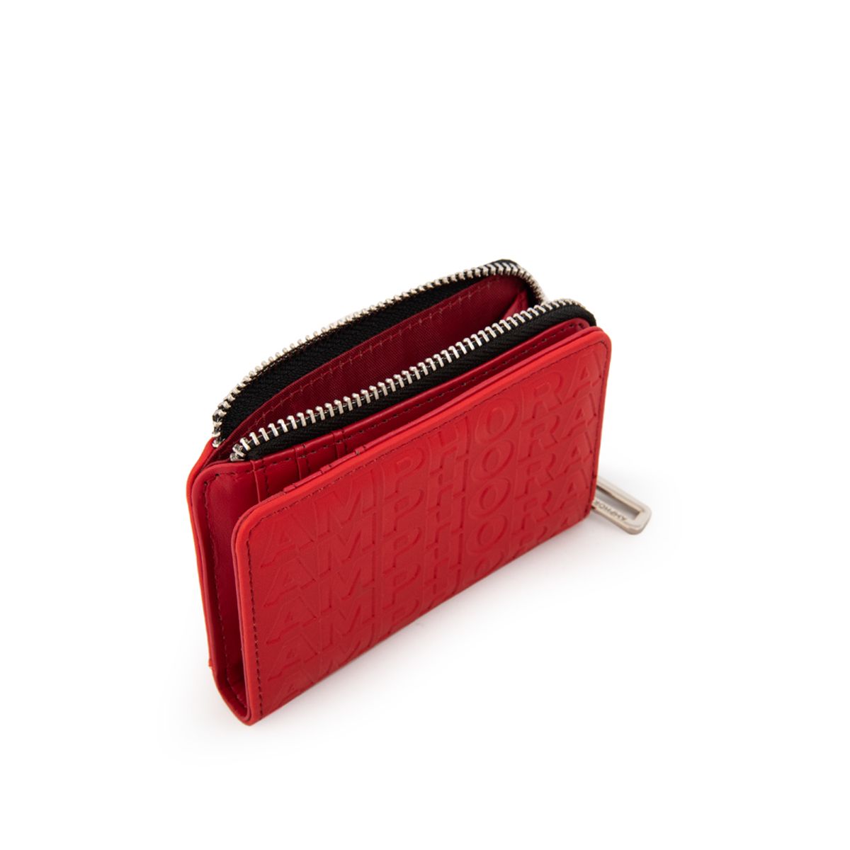 AMPHORA - Billetera lydia pequeña rojo