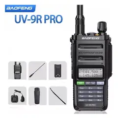 GENERICO - Baofeng-wt Uv 9R Pro, Teclado Impermeable Ip68, Radio Fm Led  Negro