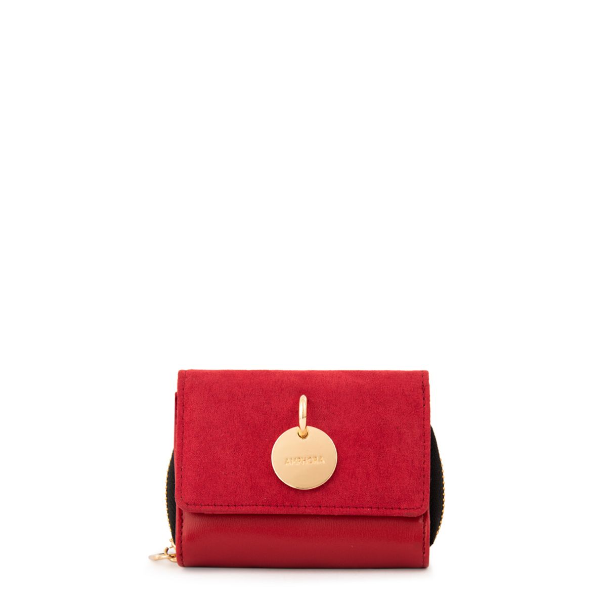 AMPHORA - Billetera maggie mediana rojo