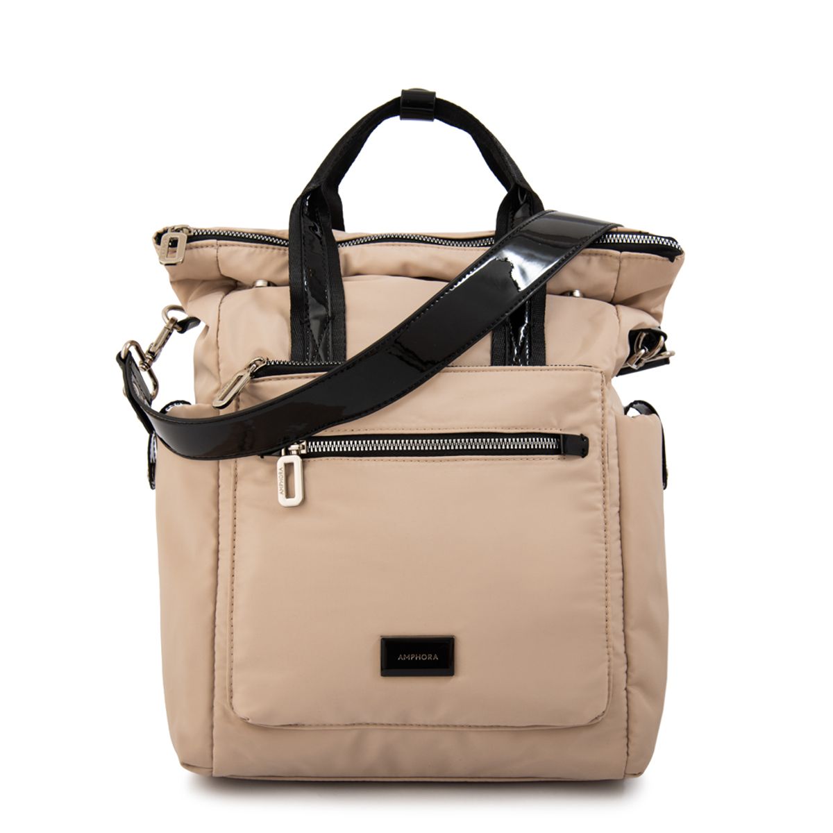 AMPHORA - Mochila porta notebook cecilia mediana beige