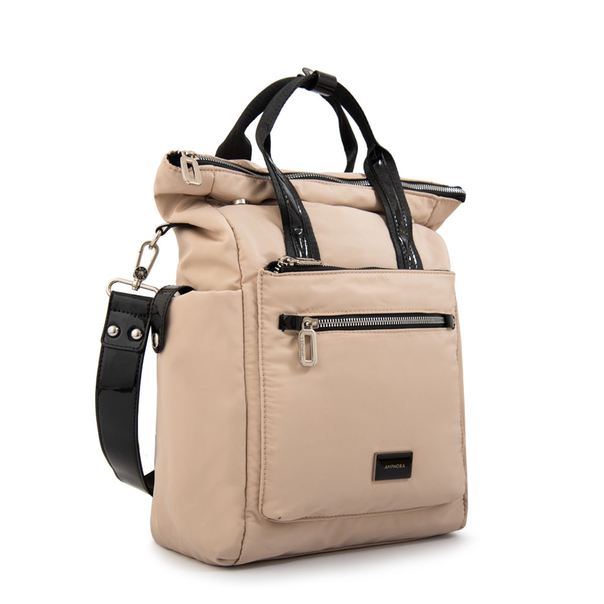 AMPHORA - Mochila porta notebook cecilia mediana beige