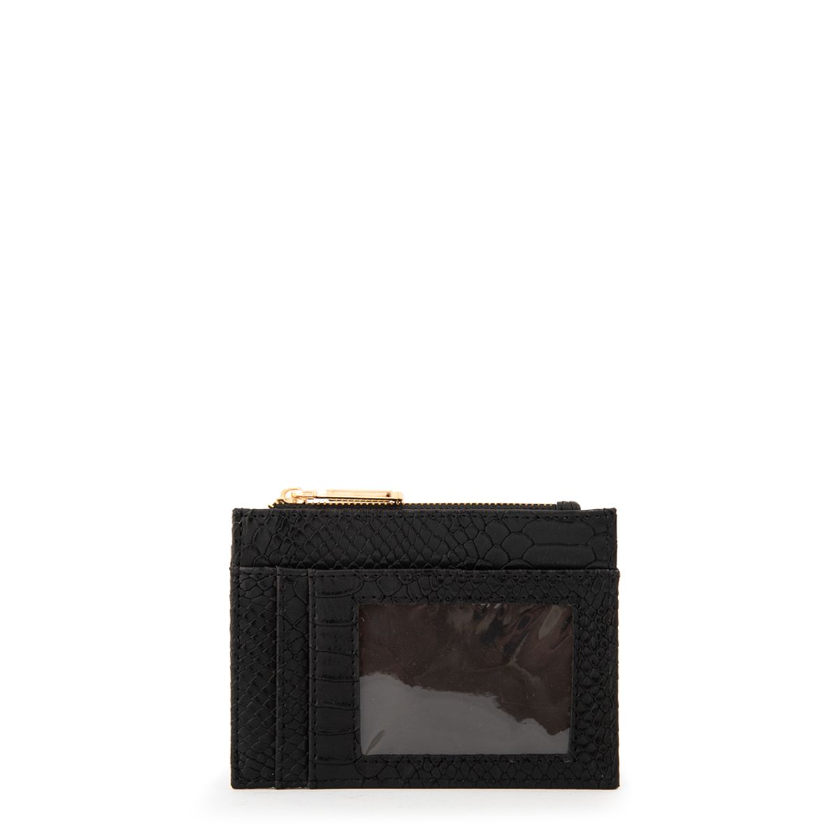 AMPHORA - Monedero rectangular luisa pequeña negro