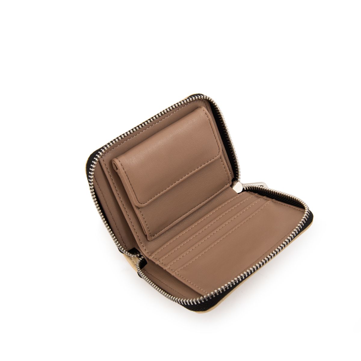 AMPHORA - Billetera dual pequeña beige