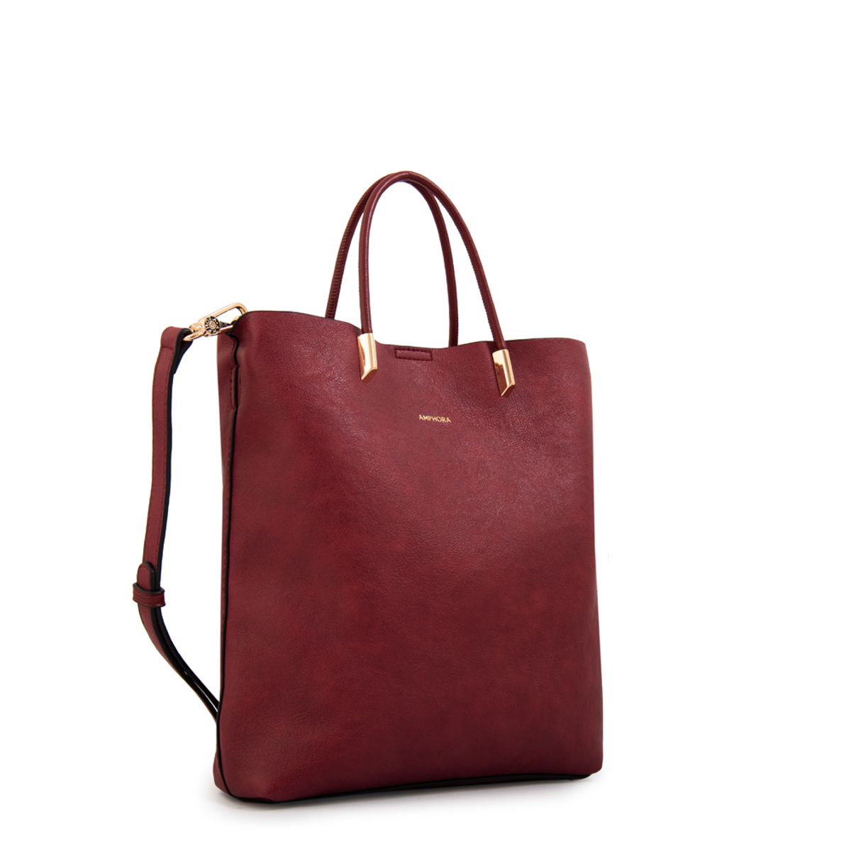 AMPHORA - Cartera bandolera valencia mediana rojo oscuro