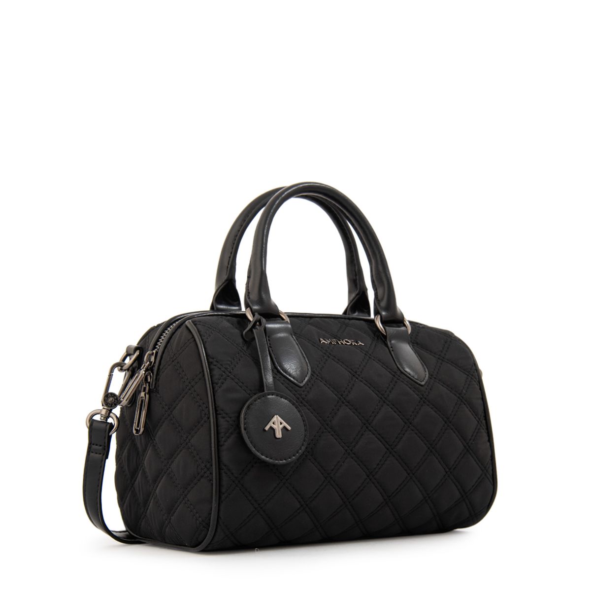 AMPHORA - Cartera tote baul tamy mediana negro especial