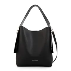 AMPHORA - Cartera corte recto iris mediana negro