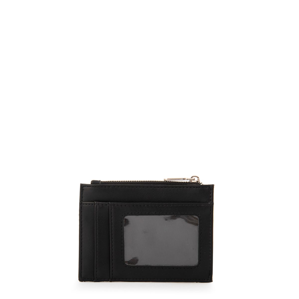 AMPHORA - Monedero tarjetero heder pequeña negro