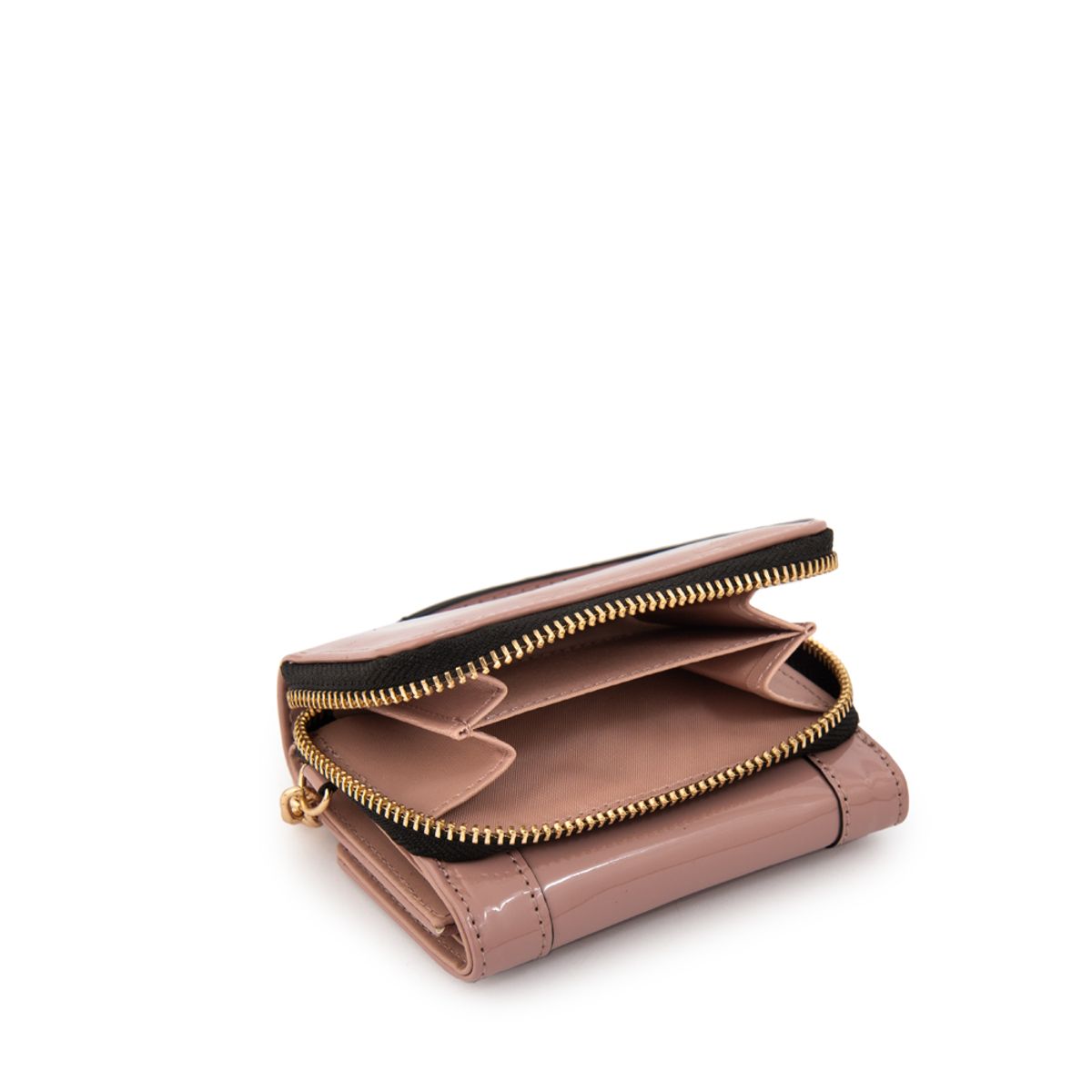 AMPHORA - Billetera cristal pequeña rosa viejo