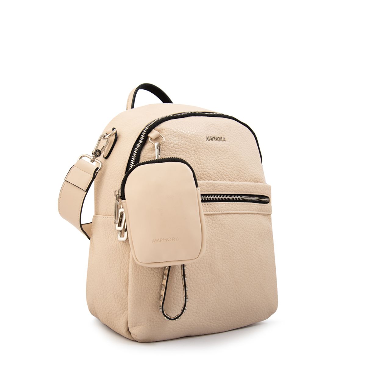 AMPHORA - Mochila deva grande blanco crudo