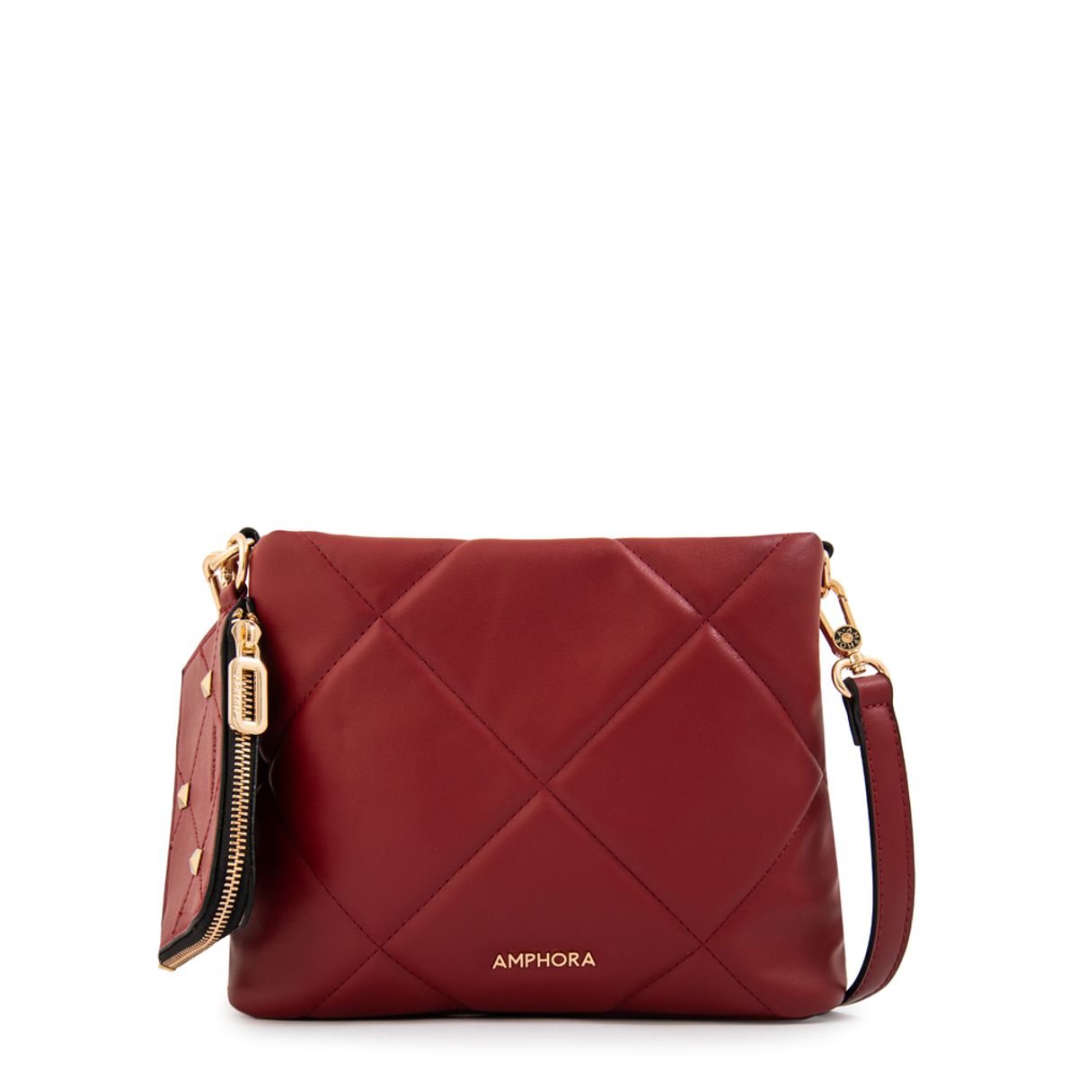 AMPHORA - Cartera bandolera keny pequeña rojo