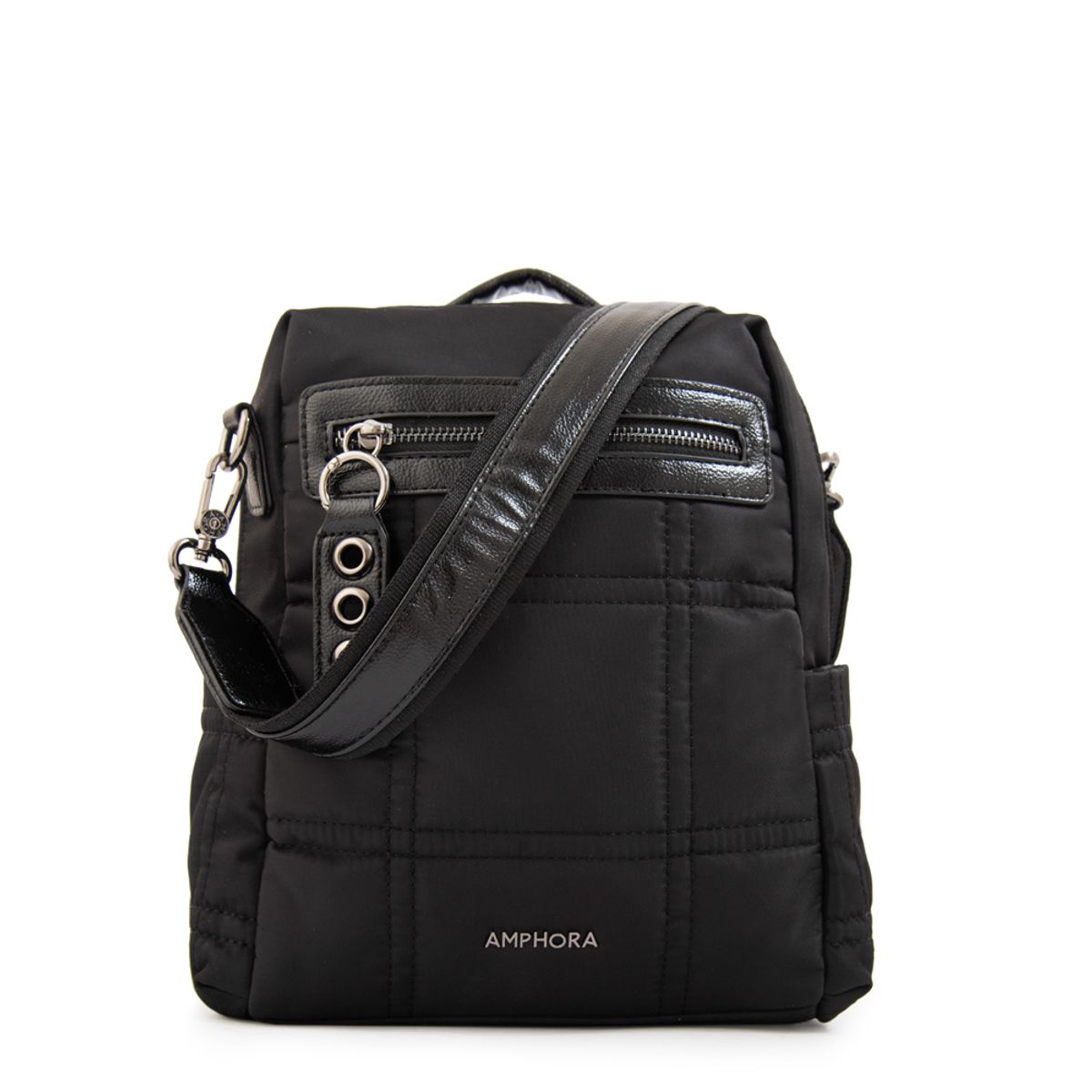 AMPHORA - Mochila jadiz mediana negro