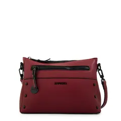 AMPHORA - Cartera bandolera jazmin grande rojo oscuro