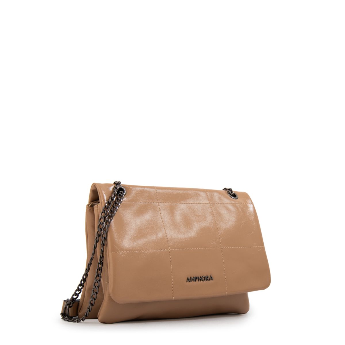 AMPHORA - Cartera bandolera romina mediana beige oscuro