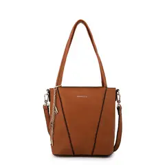 AMPHORA - Cartera Bandolera miriam mediana camel