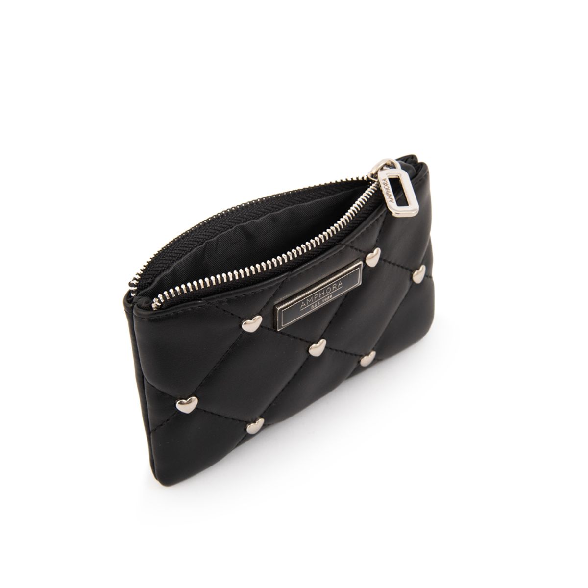 AMPHORA - Monedero heder pequeña negro