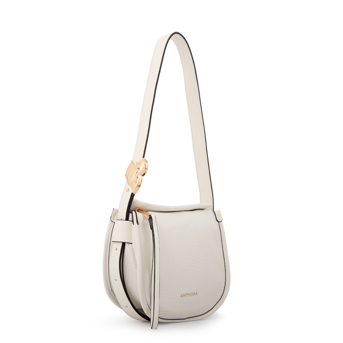 AMPHORA - Cartera bandolera penelope pequeña blanco
