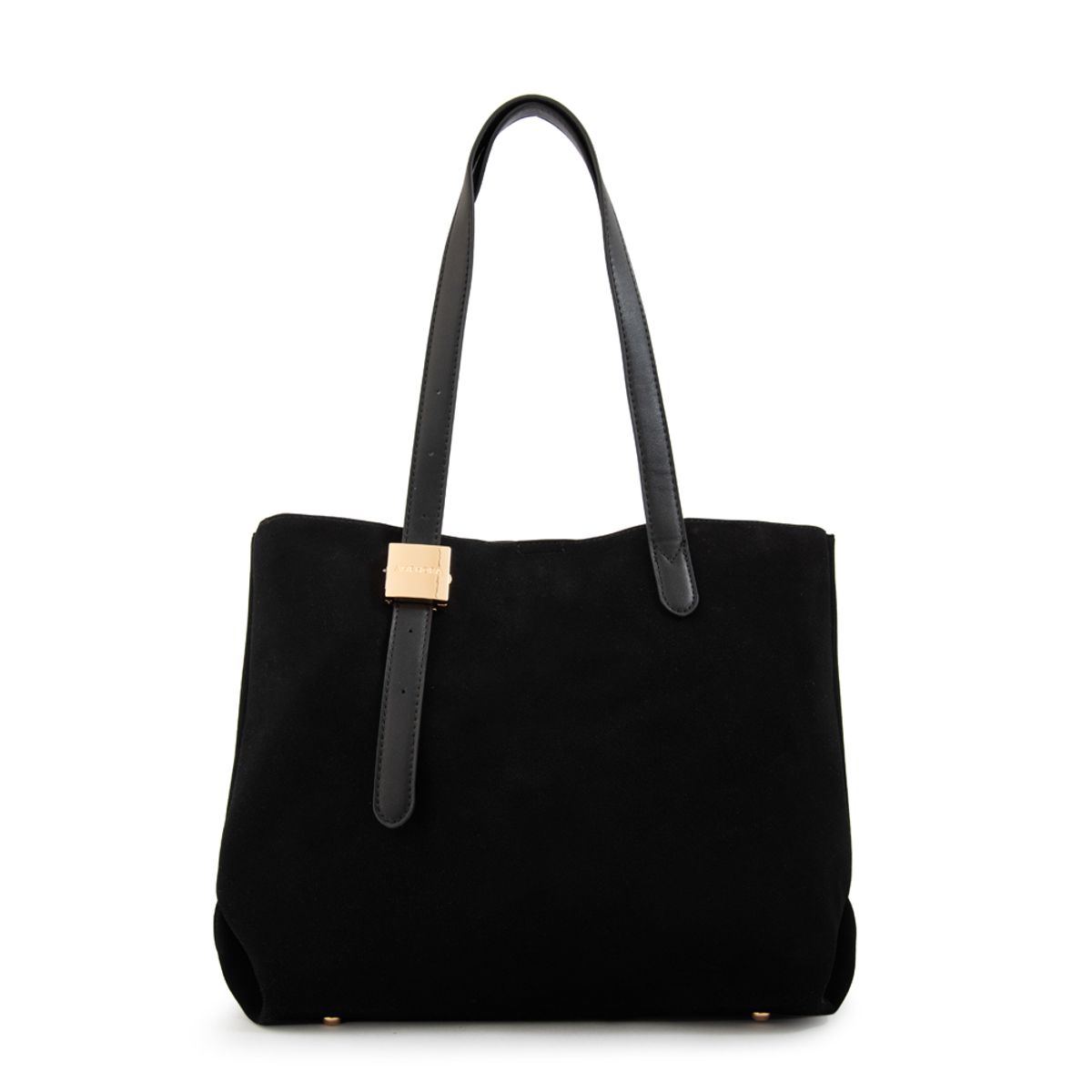 AMPHORA - Cartera tote tres divisiones brisy grande negro