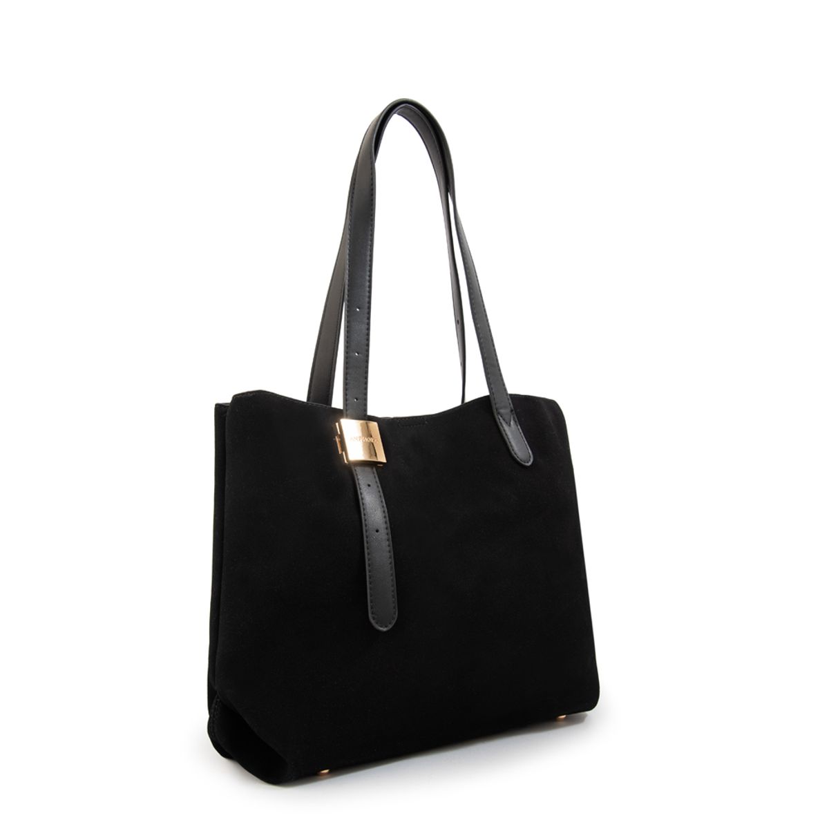 AMPHORA - Cartera tote tres divisiones brisy grande negro