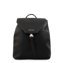 AMPHORA - Mochila con tapa dayla mediana negro