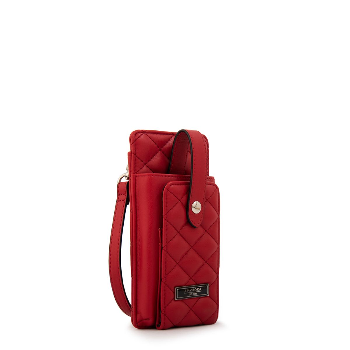 AMPHORA - Cartera bandolera porta celular beatriz pequeña rojo